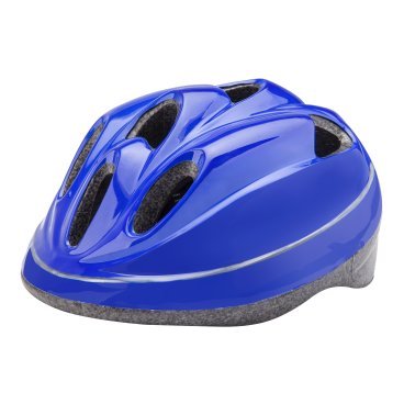 Фото Шлем велосипедный детский Stels HB5-2, синий со светодиодами
