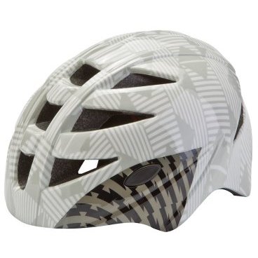 Фото Шлем велосипедный детский Stels MA-3 in-mold, серо-белый