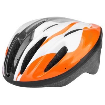 Фото Шлем велосипедный Stels MQ-12, бело-оранжевый, LU088816