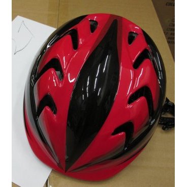 Фото Шлем велосипедный детский Stels MV-7, красно-черный