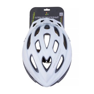 Шлем велосипедный Vinca sport, взрослый, белый, индивидуальная упаковка, VSH 23