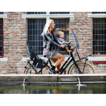 Детское велокресло Compact Adapter Urban iki, на рулевую трубу, зеленый/черный, до 15кг, 213655_URBANIKI