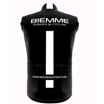 Веложилет Biemme Alpe d'Huez, черно-белый 2021, A32I2012M