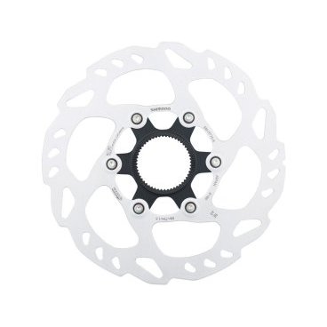 Фото Ротор велосипедный Shimano SLX, RT70, 160мм, Center Lock, внешние шлицы, стопорные кольца, ISMRT70SE