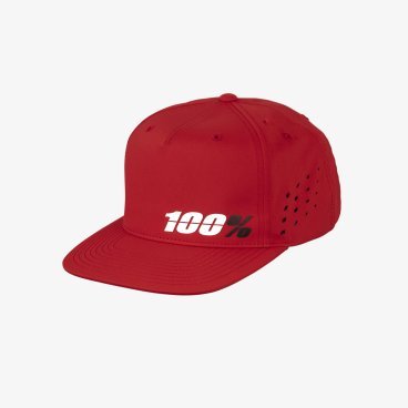 Фото Бейсболка велосипедная 100% Ozone Snapback Hat, Red, 20077-003-01