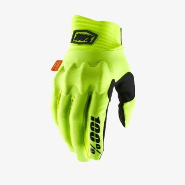 Велоперчатки 100% Cognito Glove, Fluo Yellow/Black, 10013-014-13