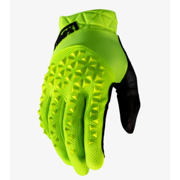 Велоперчатки 100% Geomatic Gloves, Fluo Yellow, 10022-004-12