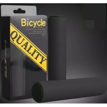 Фото Грипсы велосипедные "FMFXTR", для самоката/велосипеда, силикон, с заглушками (барендами), 135 мм, черный, GRIPSFMFXTR1