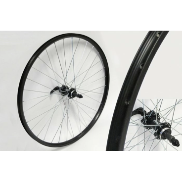 Колесо велосипедноев сборе Forward WZ-A281R, 26", заднее, 32Н, эксцентрик, V-Brake, под кассету 8/9 скоростей, RWF26RBAB