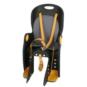 Фото Детское велокресло NEW VISION BQ-8, на багажник, черное, до 22 кг, RBSBQ8000001