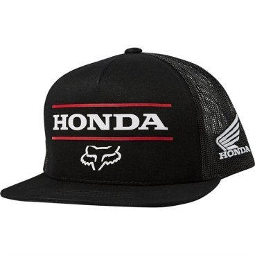 Бейсболка велосипедная FOX Honda Snapback Hat, Black, 26048-001-OS