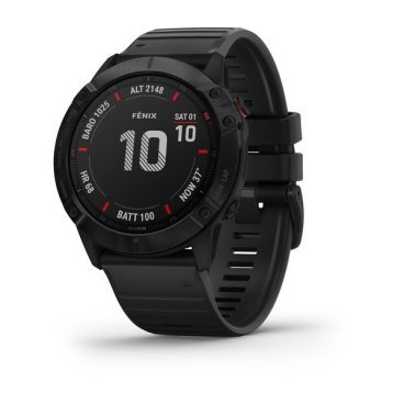 Фото Смарт-часы GARMIN fenix 6X Pro, GPS, Watch, EMEA, Black w/Black Band, 010-02157-01