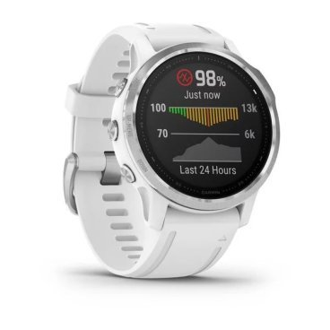 Фото Смарт-часы Garmin fenix 6S, GPS, Watch, WW, Silver w/White Band, 010-02159-00