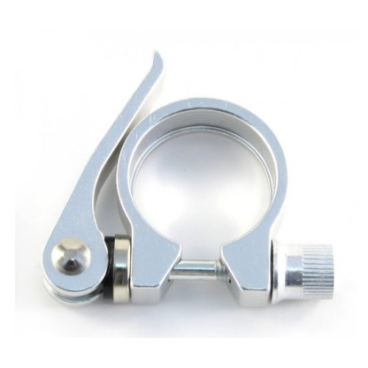 Зажим подседельного штыря Vinca Sport, на эксцентрике, алюминий, диаметр - 31.8 мм, серебро, VC 22(31.8) silver