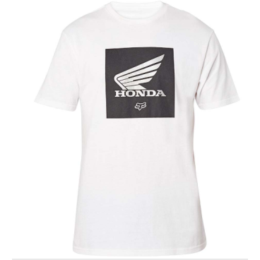Футболка велосипедная Fox Honda SS Premium Update Optic, White, 2020, 25995-190