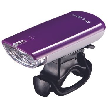 Фото Фара велосипедная D-LIGHT CG-120P, передняя, фиолетовый, 3092