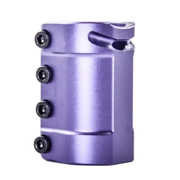 Фото Зажим (хомут рулевой) для самоката TechTeam NX, 34,9 мм, SCS, 4 болта, для Chimera, фиолетовый, NN004034
