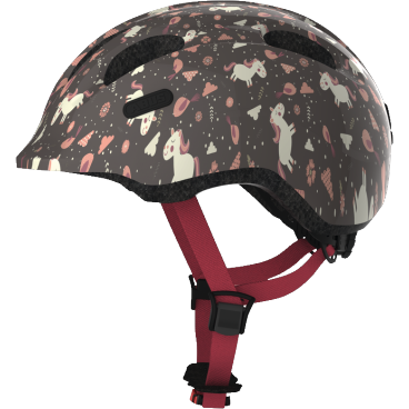 Фото Шлем велосипедный ABUS Smiley 2.0, детский, rose horse (коричнево-розовые лошадки)