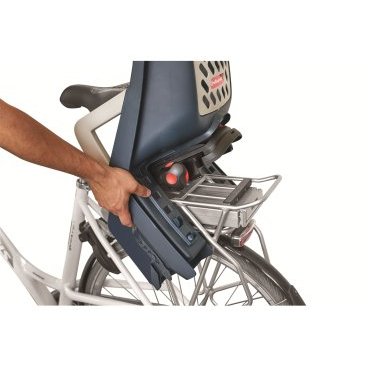 Детское велокресло Polisport Guppy maxi+ cfs, заднее, на багажник, dark grey/silver, PLS8640000015