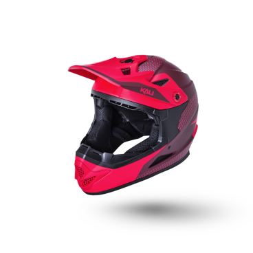 Велошлем KALI Zoka Full Face, DH/BMX, 6 отверстий, LDL, Dash матовый/красный/бордовый, 2021, 02-10621212