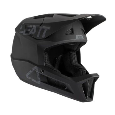 Фото Велошлем Leatt MTB 1.0 DH Junior Helmet, подростковый, Black, 2021, 1021000750
