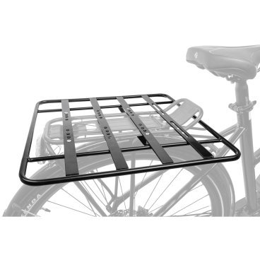 Фото Расширитель велосипедный для багажника M-WAVE Racky Baseplate, алюминий, 40x40 см, черный, 5-449902