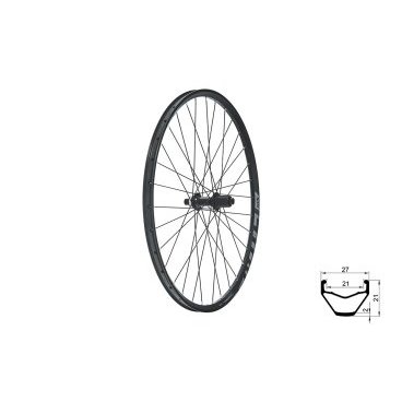 Колесо велосипедное KLS CARTEL DSC R, заднее, 28/29", под дисковый тормоз, чёрный