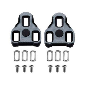 Фото Крепление контактных педалей (шипы) EXUSTAR + фиксированные, совместимость с LOOK KEO, серый, E-BLK11