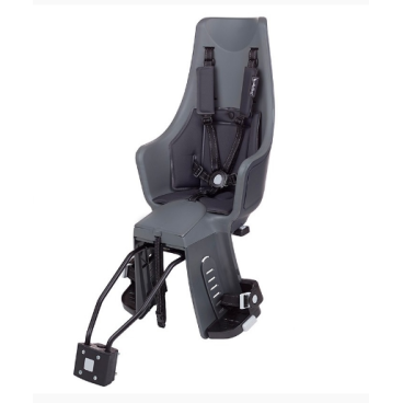Велокресло BOBIKE Exclusive Maxi Plus Frame LED, с креплением на багажник/раму, urban grey, 8011100028