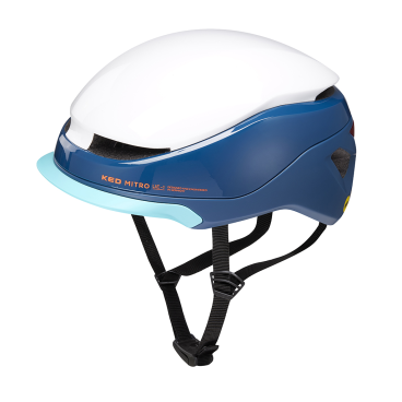 Шлем велосипедный KED Mitro UE-1, White Blue, 2020, 11203051026