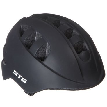 Фото Шлем велосипедный STG MA-2-B, детский/подростковый, черный