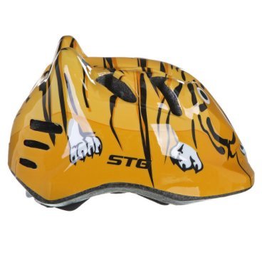 Шлем велосипедный STG MV7-TIGER, детский/подростковый, оранжевый