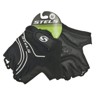 Велоперчатки Stels SCG 46-0086, черный, LU048065