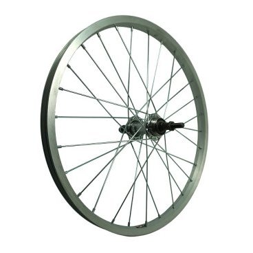 Колесо велосипедное, 28", заднее, обод одинарный, алюминий, без пистонирования, втулка сталь, на гай, ZVO21339