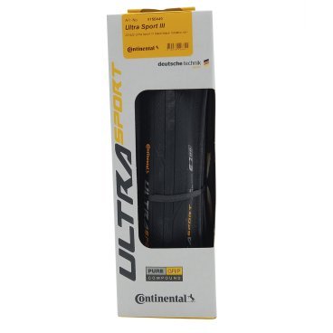 Покрышка велосипедная Continental ULTRA SPORT III, 700х23, черный, 0150449