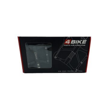 Педали велосипедные 4BIKE K349, материал CNC алюминий, размер платформы 99х72х10,5 мм, черный, ARV-K349BLK