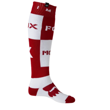 Фото Носки велосипедные Fox Nobyl Fri Thick Sock, белый/красный ,28162-122-S
