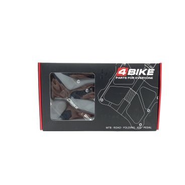 Педали велосипедные 4BIKE K349, материал CNC алюминий, размер платформы 99х72х10,5 мм, черный, ARV-K349BLK