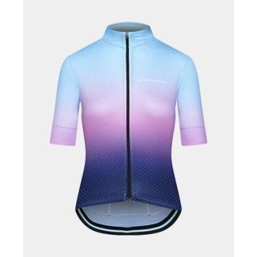 Фото Велоджерси Café Du Cycliste Fleurette shaded, женская, короткий рукав, голубо-фиолетовый ,3700955340233