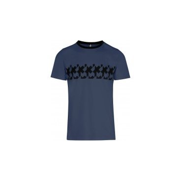 Фото Велофутболка ASSOS SIGNATURE Summer T-Shirt - RS Griffe, мужская, georgeBlue, 41.20.233.2F.M