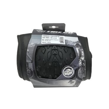 Велопокрышка для фэтбайка VeeTire MISSION COMMAND, 120 TPI, MPC, 20" x 4.0, черная, B32115