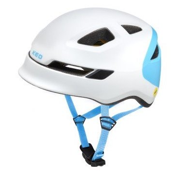 Шлем велосипедный KED POP, детский, White Blue, 2022