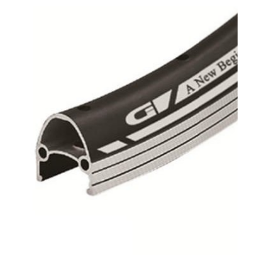 Фото Обод велосипедный Vinca Sport 28”, 32H*14G, двойной, алюминий, с защитной полосой, черный, GJD 28C (32H) black