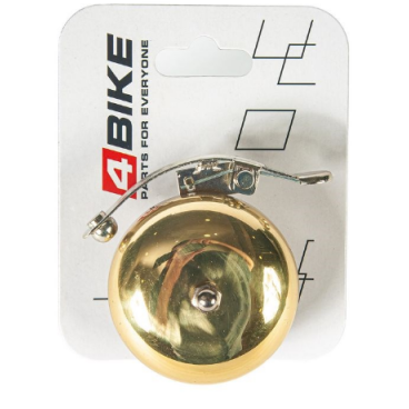 Велозвонок 4BIKE BB3315, медь, D-57 мм, золотистый, ARV100018