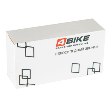 Велозвонок 4BIKE BB3320-Blk, латунь, D-30 мм, чёрный, ARV100037