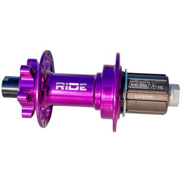Фото Втулка велосипедная RIDE Boost, задняя, под кассету, 32h, 12x148, Anti Bite Purple, BX211RPUR