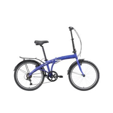Фото Складной велосипед Stark, Jam 24.2 V, 14.5", синий/белый/синий, 2023, HQ-0010141