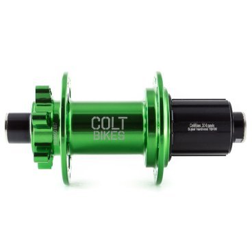 Втулка велосипедная Colt Bikes, 30 QR, передняя, 32H, зеленый, CG-33572