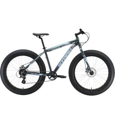 Горный велосипед Stark, Fat 26.2 D, 20", зеленый/мятный/серый, 2023