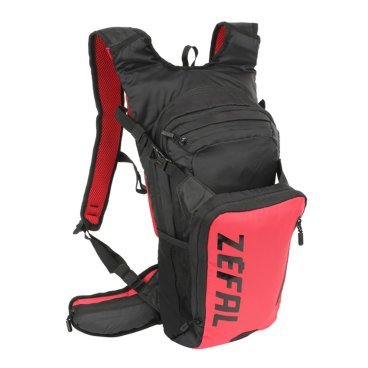 Велорюкзак Zefal Z Hydro Enduro Bag, 11L, гидропак 3L, красный/черный, 2023, 7165